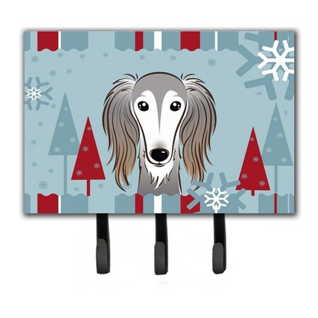 Jensendistributionservices Winter Holiday Saluki Leash & Key Holder MI2103672
